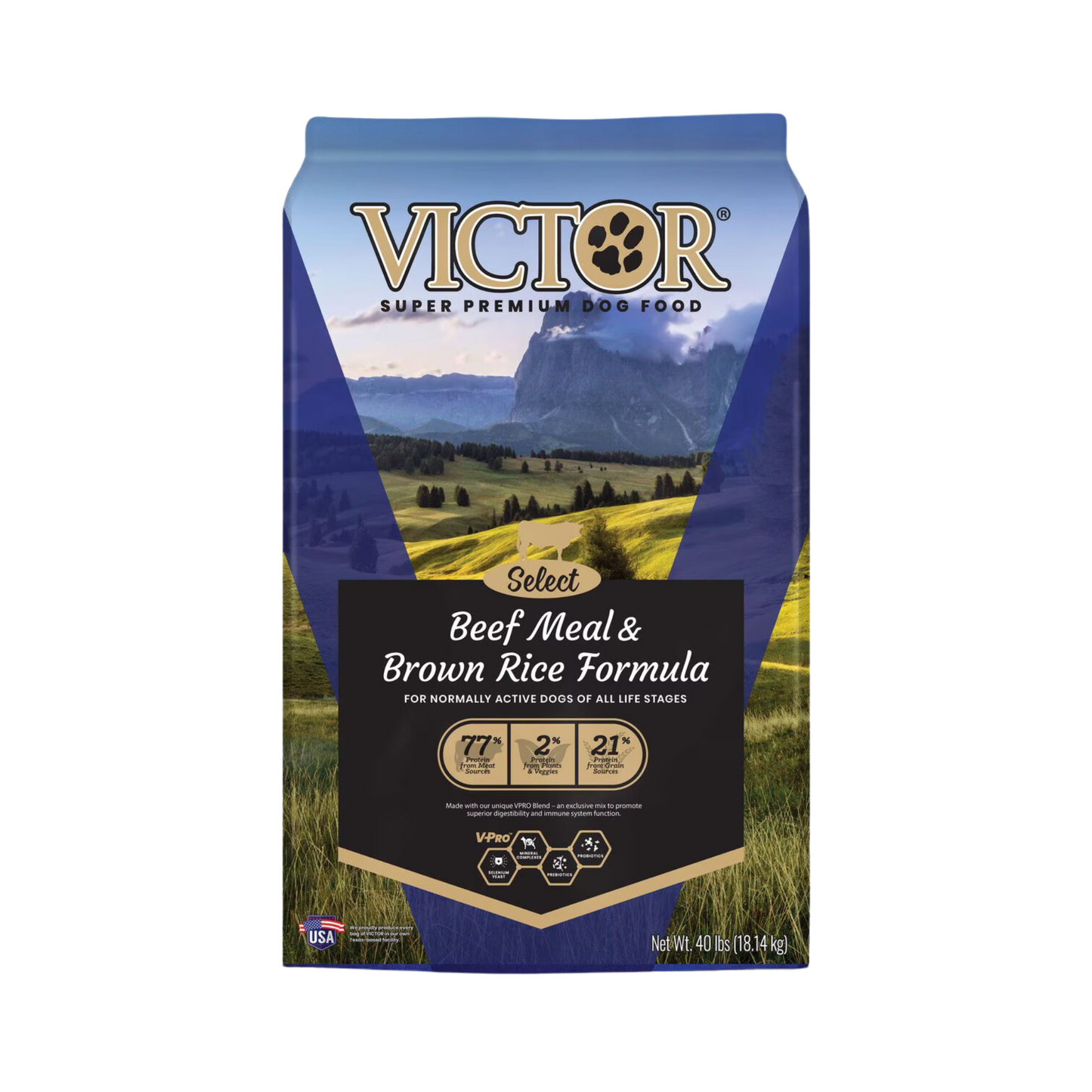 Victor Select Beef Meal & Brown Rice Formula Dry Dog Food