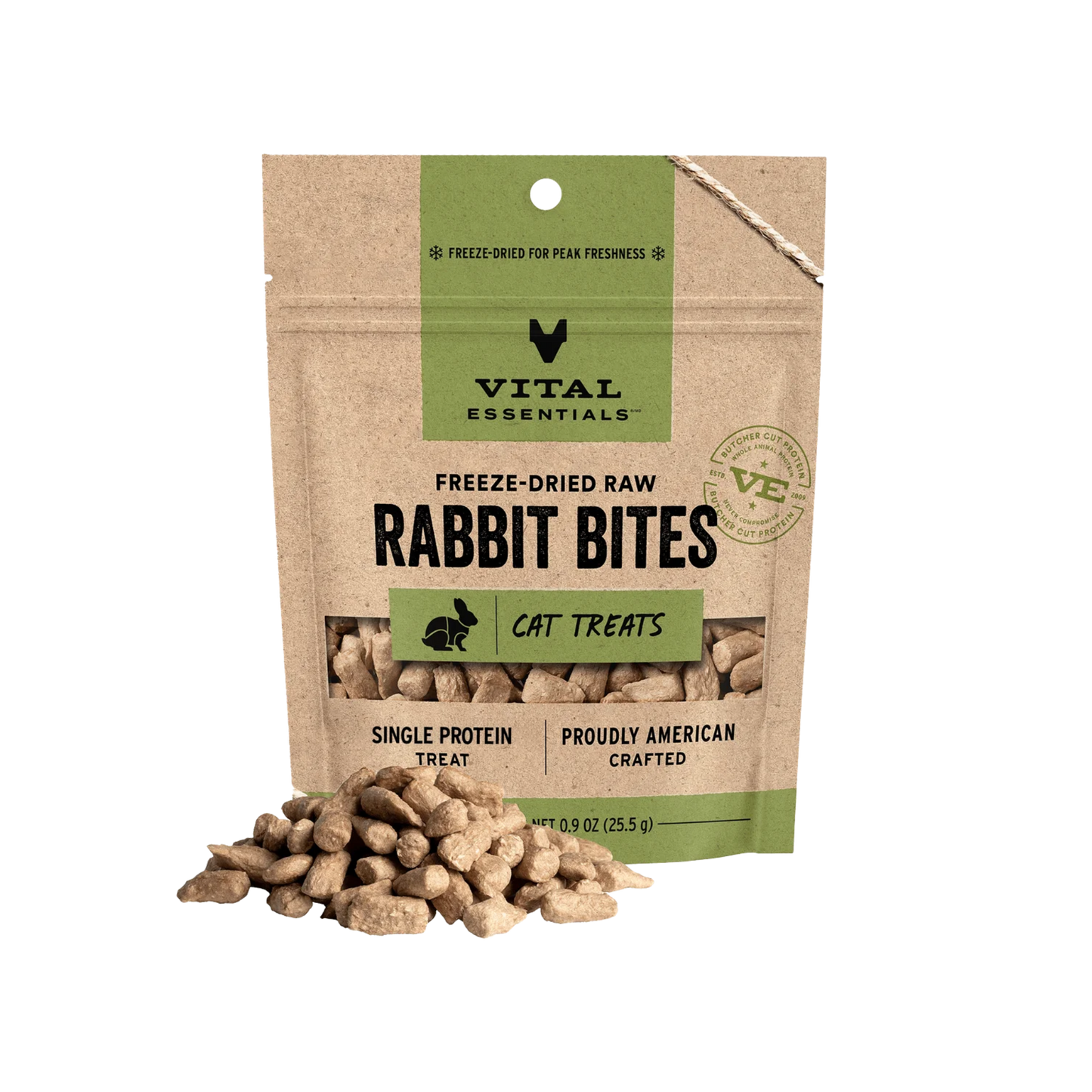 Vital Essentials Freeze-Dried Raw Rabbit Bites Cat Treats