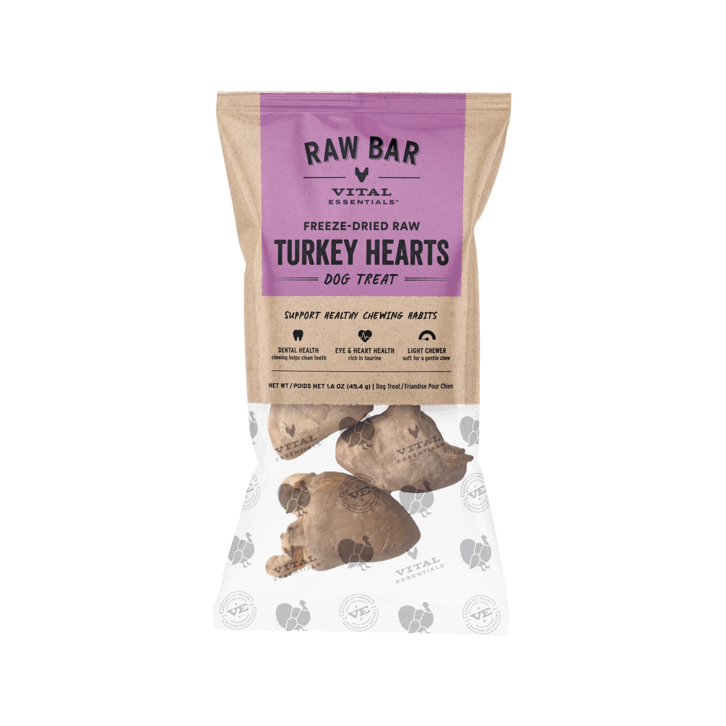 Vital Essentials Freeze-Dried Turkey Hearts