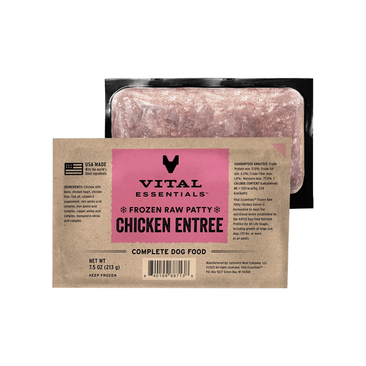 Vital Essentials Frozen Raw Chicken Entree Patty