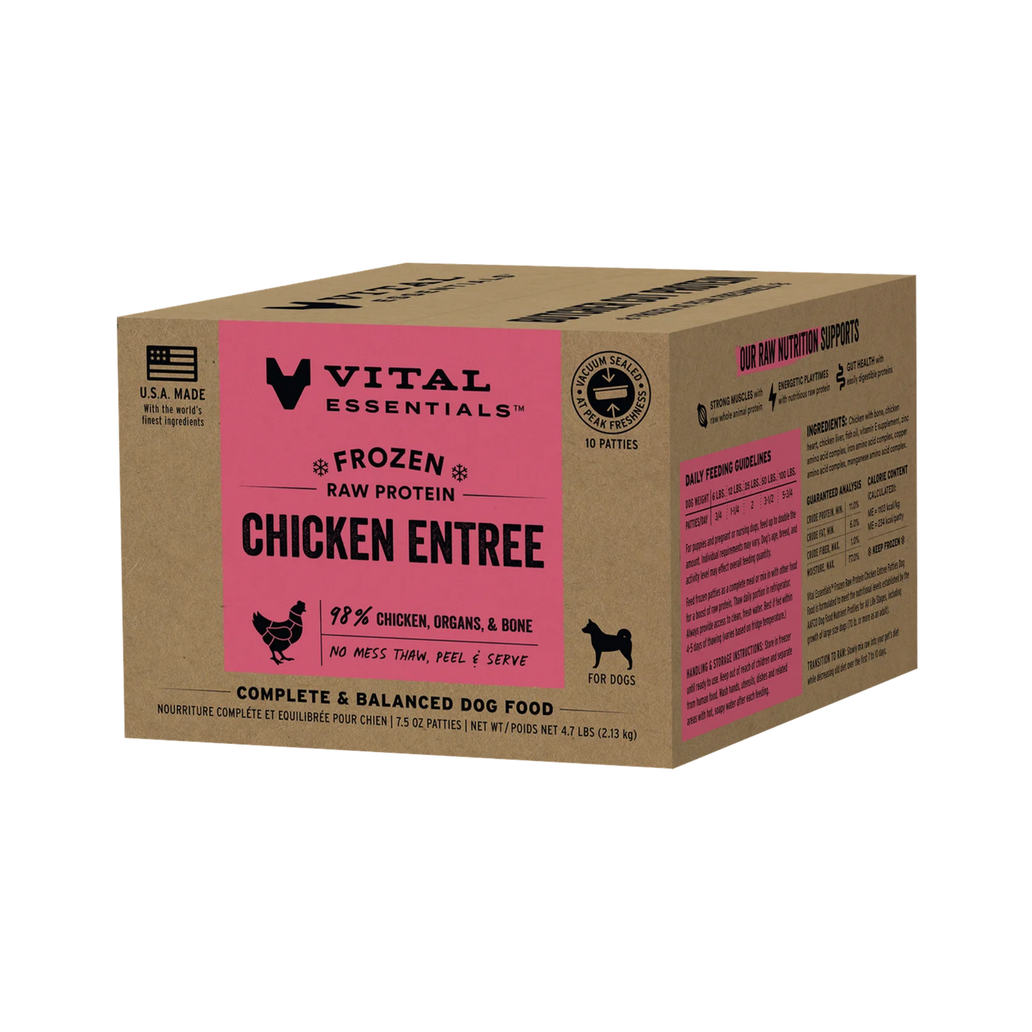 Vital Essentials Frozen Raw Chicken Entree Bulk Box