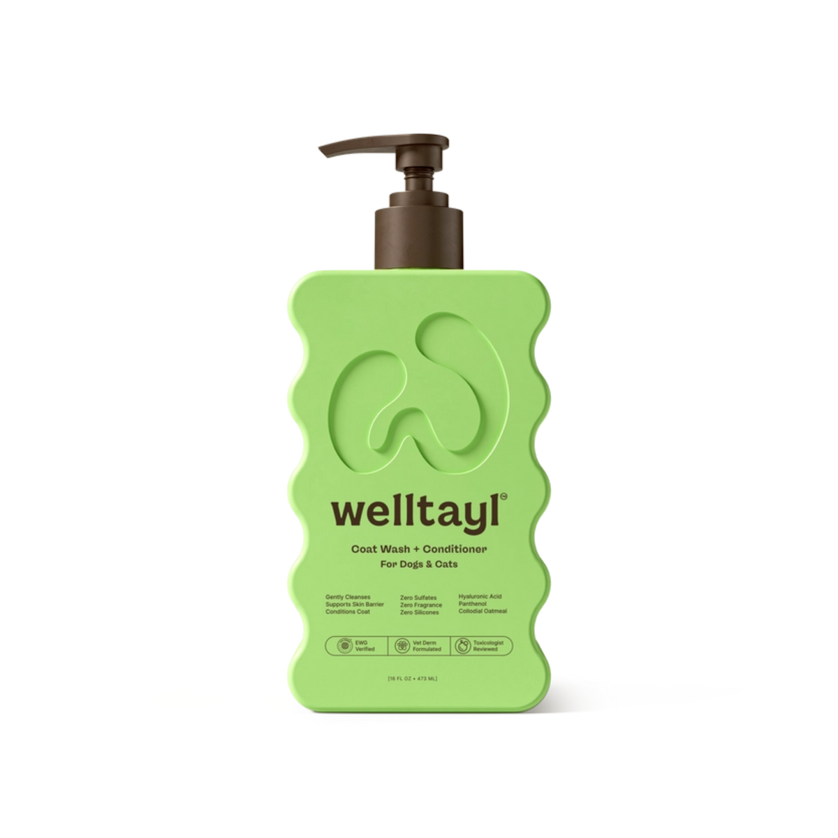 Welltayl Coat Wash+Conditioner for Dogs & Cats, 16fl oz