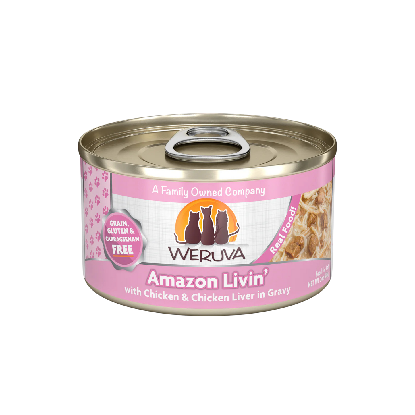 Weruva Amazon Livin' Chicken & Chicken Liver in Gravy Cat Food
