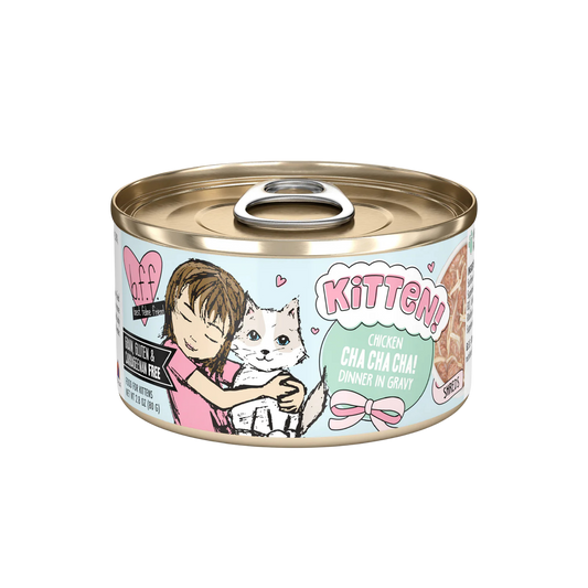 Weruva BFF Kitten Chicken Cha Cha Cha! Chicken Dinner in Gravy, 2.8oz