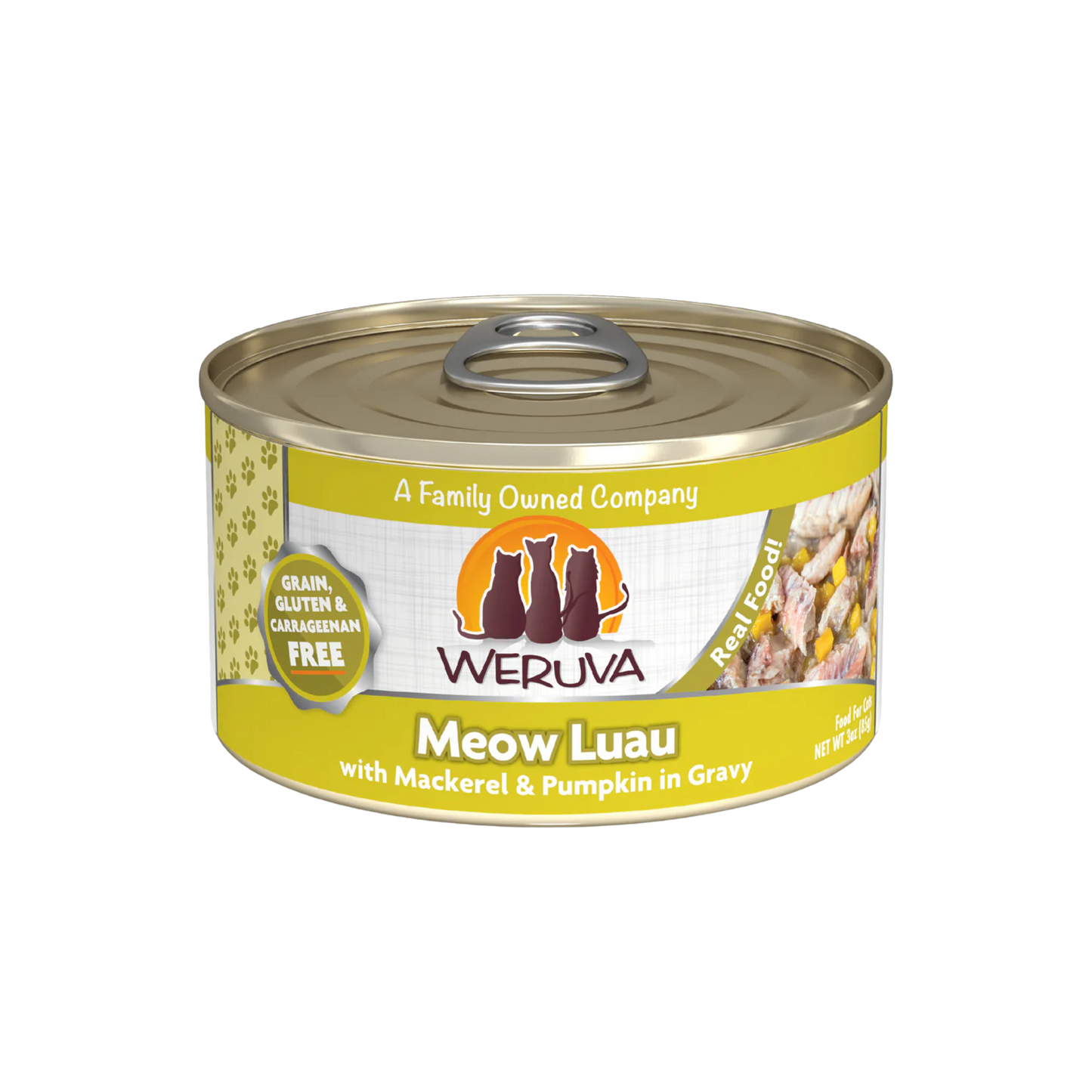 Weruva Meow Luau Mackerel & Pumpkin in Gravy Wet Cat Food