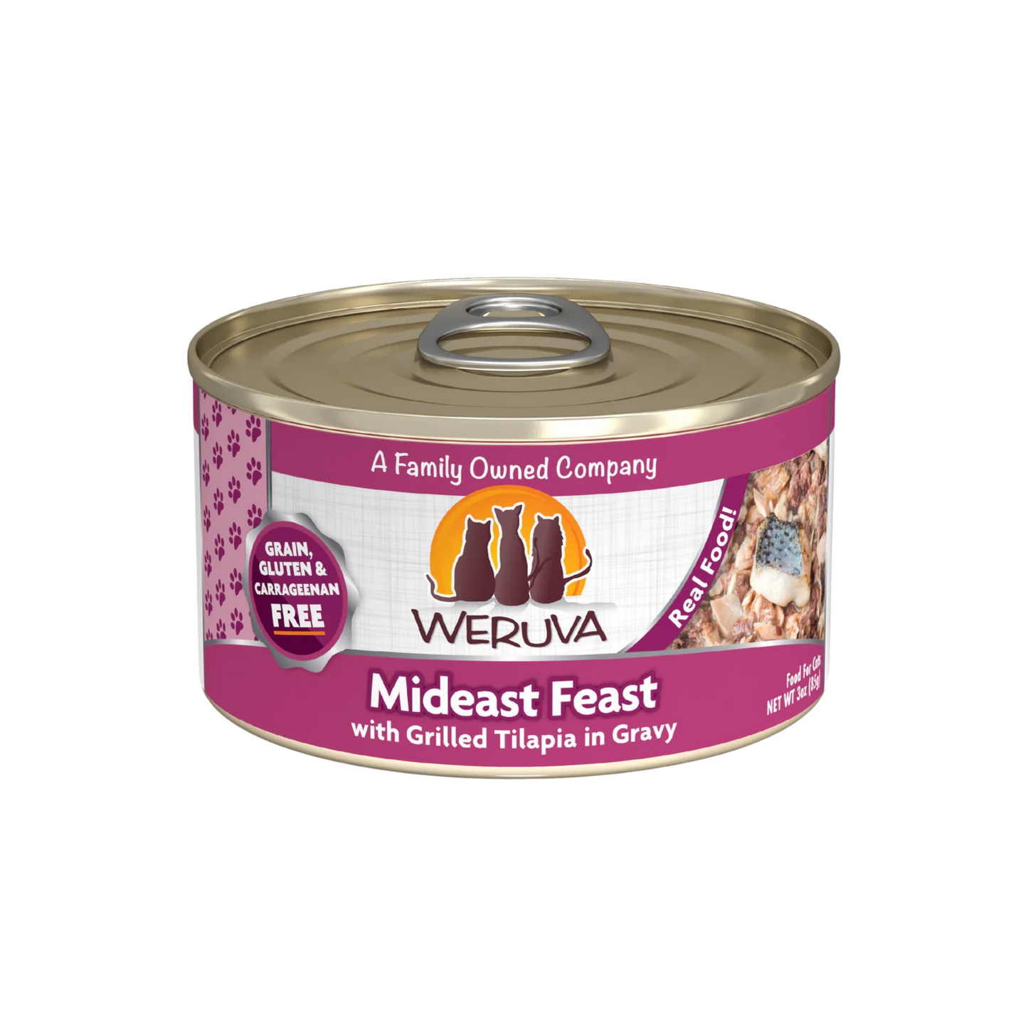 Weruva Mideast Feast Grilled Tilapia in Gravy Wet Cat Food