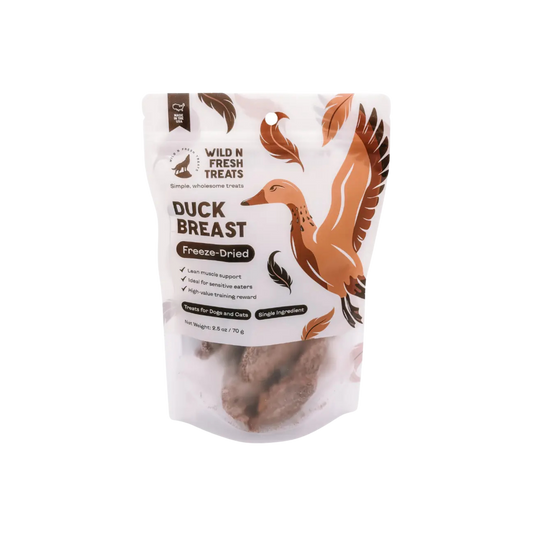 Wild N Fresh Freeze-Dried Duck Breast for Dogs & Cats