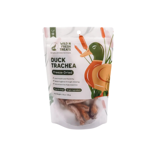 Wild N Fresh Freeze-Dried Duck Trachea for Dogs