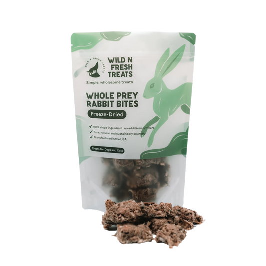 Wild N Fresh Whole Prey Rabbit Bites for Dogs & Cats
