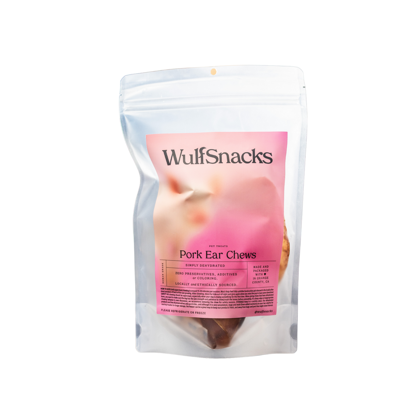 WulfSnacks Dehydrated Pork Ear Chew Strips