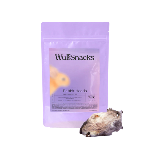 WulfSnacks Dehydrated Rabbit Heads
