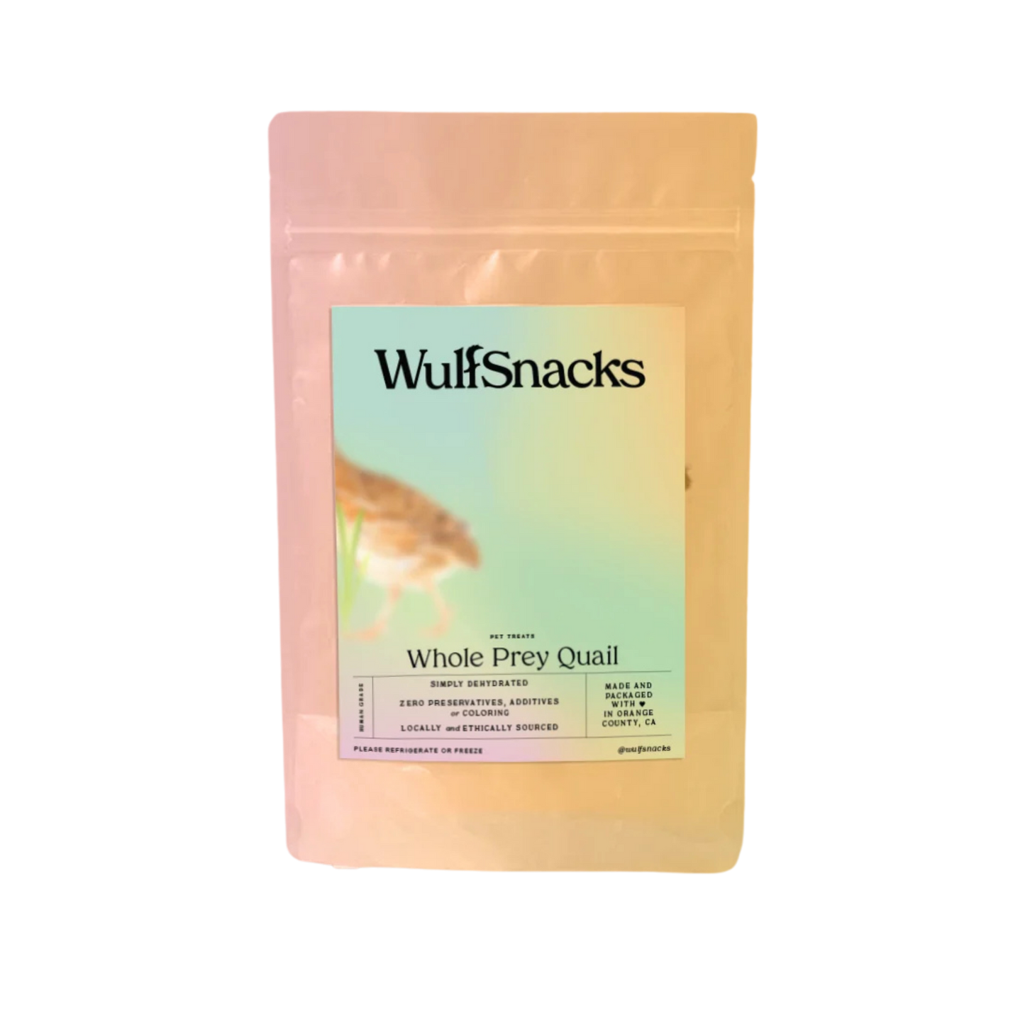 WulfSnacks Dehydrated Whole Prey Quail