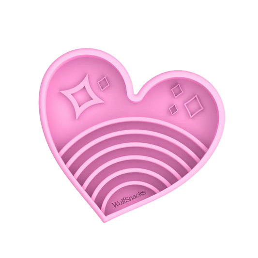 Wulfsnacks Pink Heart Slo Bowl