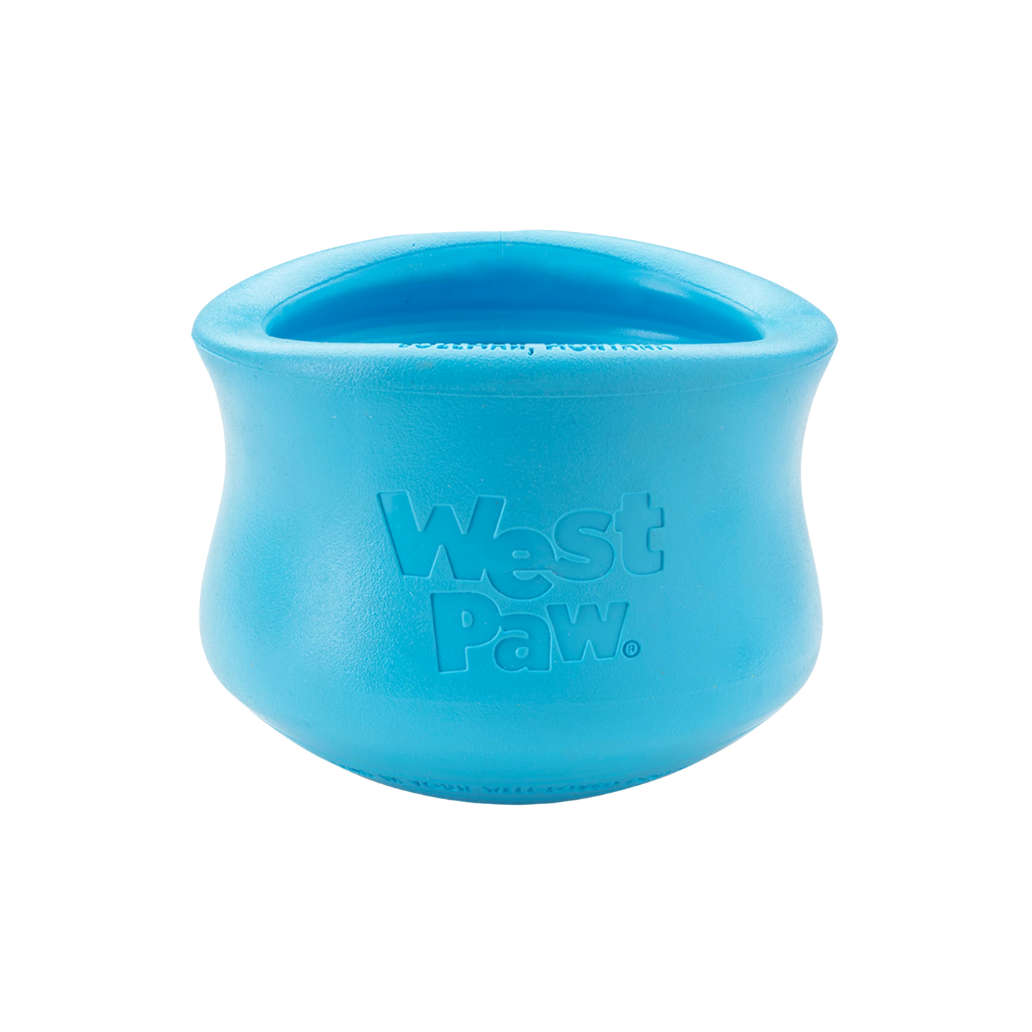 West Paw Aqua Blue Topple Enrichment Toy