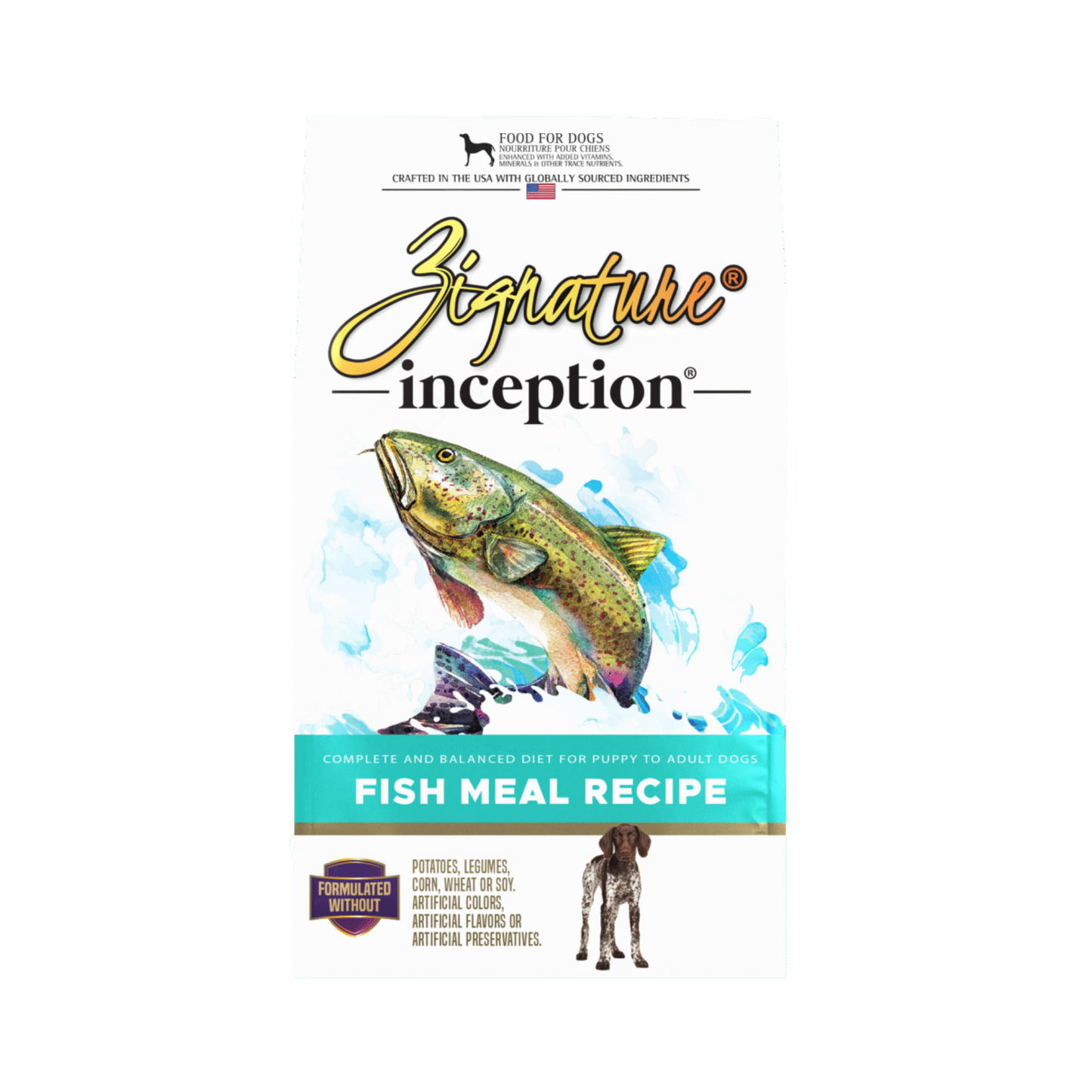 Zignature Inception Fish Meal Recipe Dry Dog Food