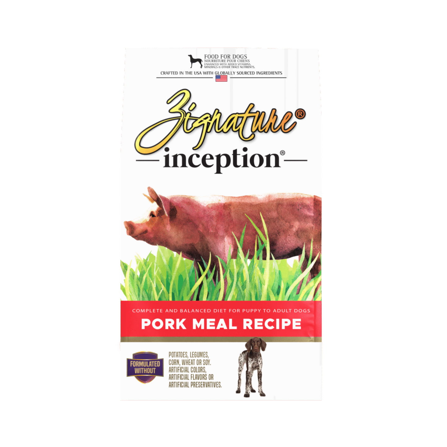 Zignature Inception Pork Meal Recipe Dry Dog Food