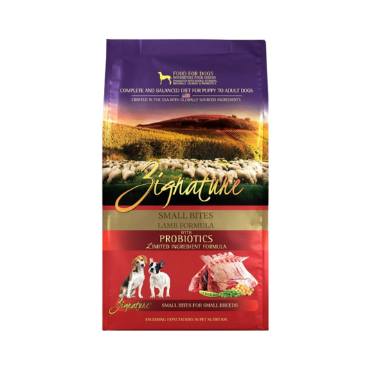 Zignature Lamb Formula Small Bites Dry Dog Food