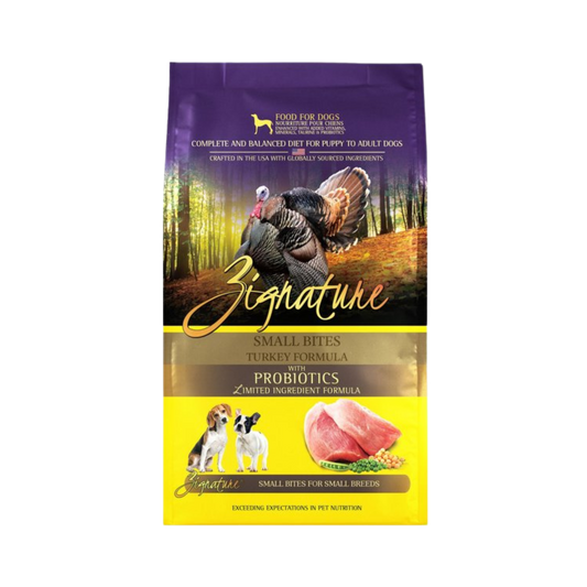 Zignature Turkey Formula Small Bites Dry Dog Food