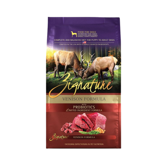 Zignature Venison Formula Dog Food