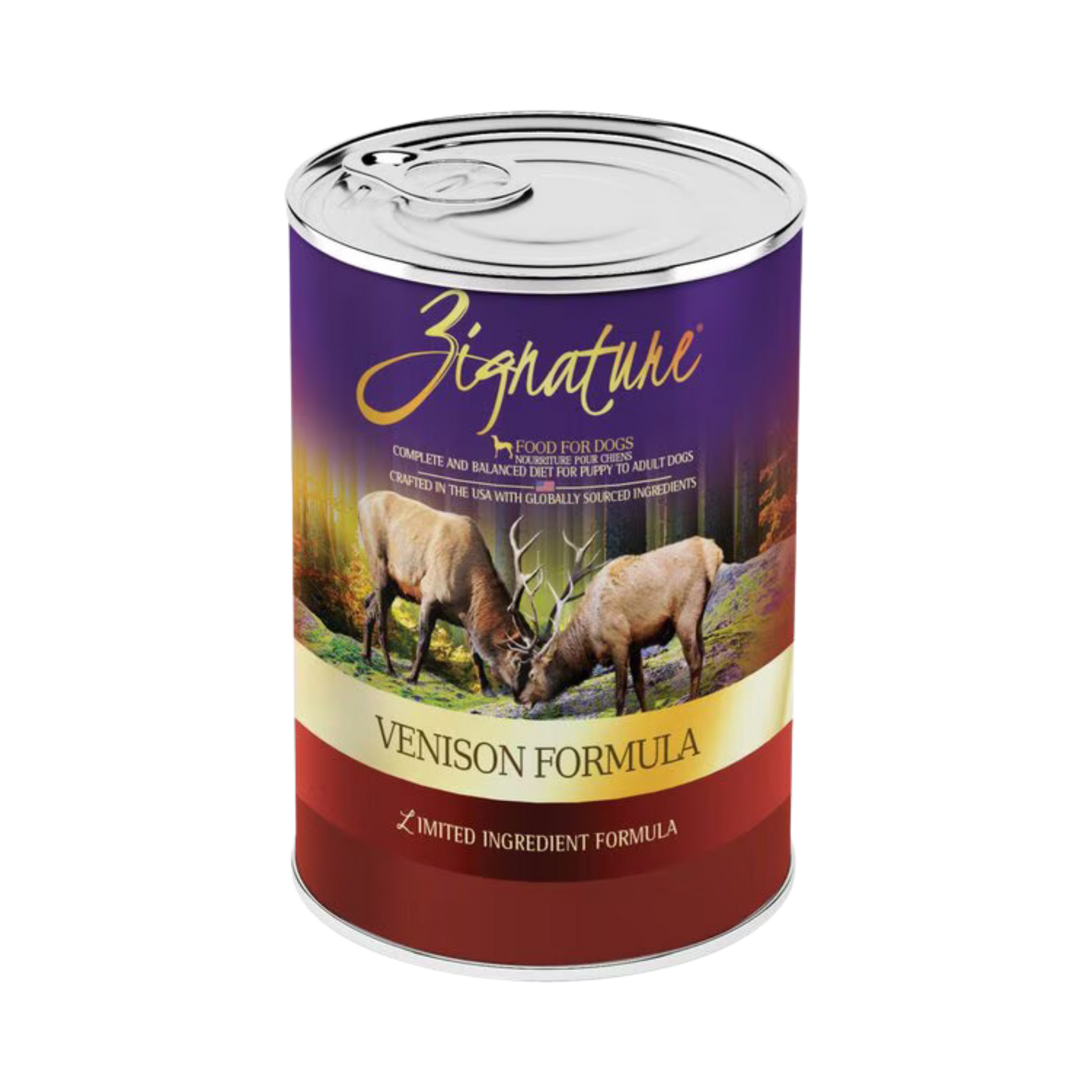 Zignature Venison Formula Wet Dog Food