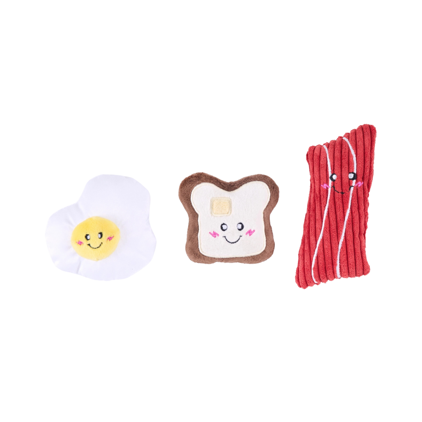 Zippy Paws Miniz 3-Pack Breakfast Foods