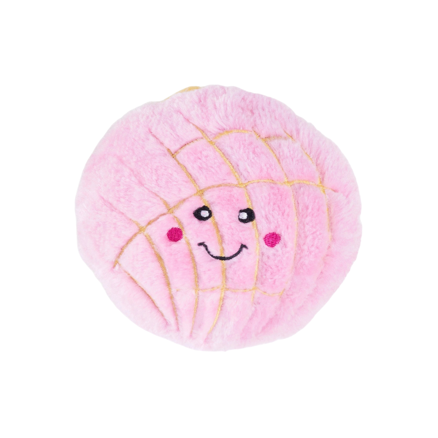 Zippy Paws Nomnomz Pink Pan Dulce Dog Toy