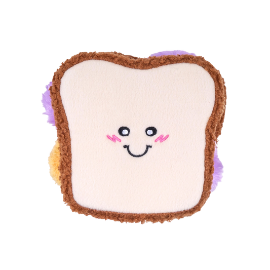 Zippy Paws Snufflerz PB&J Sandwich Interactive Dog Toy