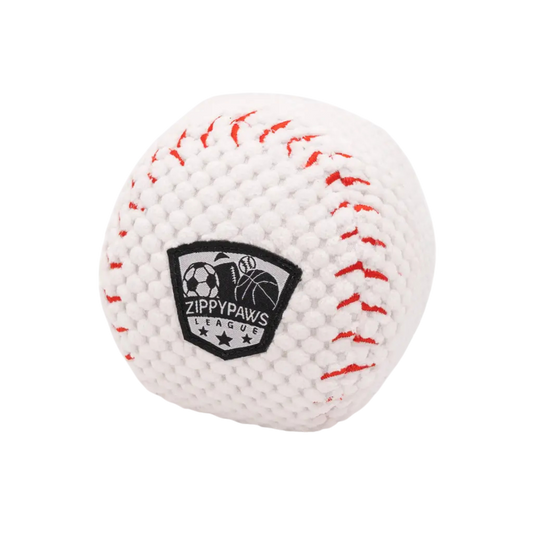 Zippy Paws Sportsballz Baseball Dog Toy