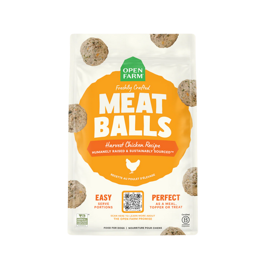 Open Farm Harvest Chicken Freshly Crafted Meatballs for Dogs-14oz
