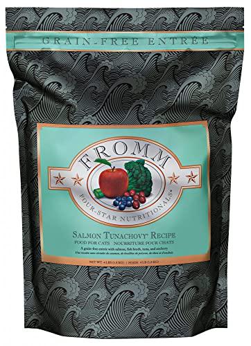 FROMM Four-Star Nutritionals Grain-Free Salmon Tunachovy Dry Cat Food, 4 lb Bag